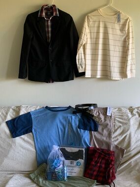 Boys Size 14 Complete Outfit & Essentials Bundle – 9+ Pieces